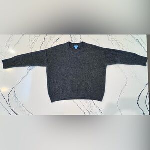CeCe Women’s Gray Knit Pullover Sweater Crewneck Long Sleeve Size S
